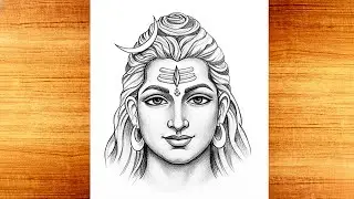 Very Easy Mahadev face Pencil Drawing | Art tutorial | Art by DK