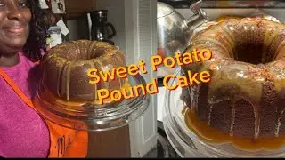 November Cook W/Me Challenge ~ Sweet Potato Pound Cake W/ Praline Sauce 🥮🦃🥮 #theoriginaljt #cake 