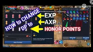 HOW TO CHANGE DP TO HONOR POINTS, EXP AND AXP | Cabal Mobile Ph