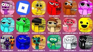 LILY MICOWAVE SPRUNKI, ROBLOX, BAILEY SPRUNKI, RED SPLANKI'S, BROWN SPALNKI'S, ROBLOX JUMPSCARES