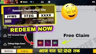 Free Fire World Series Rewards 🔥 Redeem Code | Free Fire live Redeem Code Today 30  May - FFWS