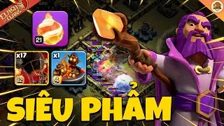 Rocket Balloon + Fireball FROM TOP 1 Chinese Clan TH17 Attack in Clash of clans | Akari Gaming