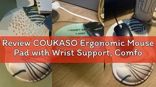 Review COUKASO Ergonomic Mouse Pad with Wrist Support, Comfortable Durable Computer Mouse Pad Wrist