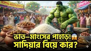 Monster Hulk Food Challenge 😱 | ভাত-মাংস খেয়ে সাদিয়ার বিয়ে জেতা যাবে? 🔥😂