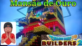 Dragon Quest Builders 2 pt br  Mans&atilde;o de Ouro com montanha Russa . dragon quest builders 2.
