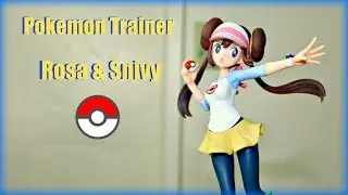Kotobukiya Artfxj Pokemon Trainer Rosa and Snivy