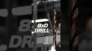 High Performance Solid Carbide Drill 🔥 MasterDRILL 8xD 🔥 #cnc #wiertło #drilling