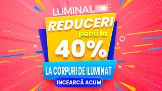 REDUCERI 40% la Lustre & Corpuri de iluminat