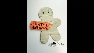 Repurpose Your Christmas Products for Halloween Projects | Halloween Gingerbread Mummy