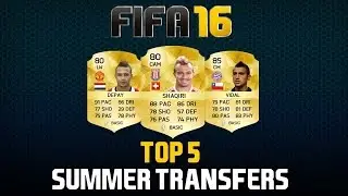 FIFA 16 | TOP 5 SUMMER TRANSFERS | FT. Costa, Depay ..