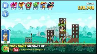 CheesyFace Angry Birds Friends Piggy Tower Walkthrough Level 63 NO POWER UP