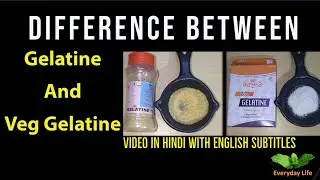 Difference between Gelatine and Veg Gelatine | Carrageenan | जेलाटीन को घोलने का✅  तरीका  |#182