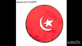 How to draw National flag of Turkey #art #flag #turkey