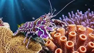 Colorful Tiny Sea Creatures | Shrimps, Crabs & Small Fish in the Ocean | Relaxing Marine Life
