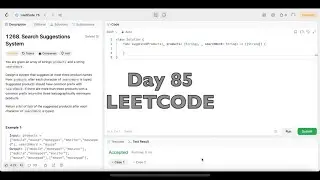 Day 85: LeetCode Problem 1268. Search Suggestions System - Swift