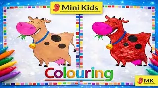 Learn Colouring for Kids | Cow Coloring Activity