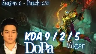 Dopa VIKTOR vs CASSIOPEIA Mid - Patch 6.21 KR Ranked