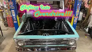 We swap a 700R4 into Miss Vicki&rsquo;s 64 C10 this week PLUS a 5 lug swap & Disc Brakes???