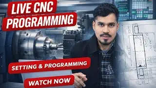 CNC Programming Live Class | Tool Selection, Insert Selection & Programming | Hindi
