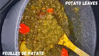 Potato Leaves Recipe Guinea | Sauce Feuilles de Patate Guin&eacute;e