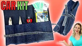 DIY CAR EMERGENCY KIT // Great Fathers Day Gift! // (Beginner Sewing Project)