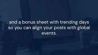 AI Social Media Content Calendar