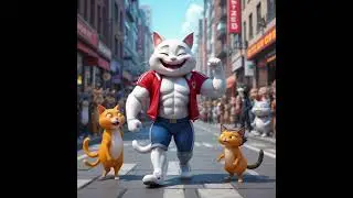 Fat Cat Short story 🐈..! #animation #catlover #viralvideo #cat