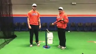 CORE HITTING DRILLS  Hitting Lesson w Coach Bill & Coach Vin#hittinglessons#indoorbaseballfacility