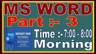 microsoft word tutorials for beginners | How do you cross-reference a bookmark? | By saroj sir