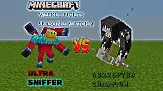 Minecraft Weekly Fights Season 2 Match 3: Ultra Sniffer vs Corrupted Champion