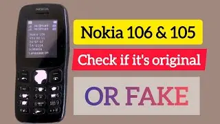 Nokia 106 y 105 comprobar si es original o falso