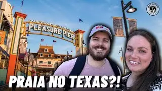 O que fazer em GALVESTON? A PRAIA mais POPULAR do TEXAS!