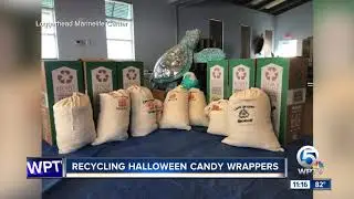 Recycling Halloween candy wrappers