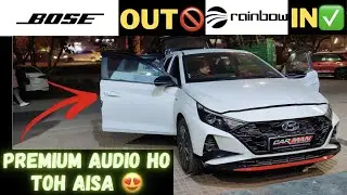 i20 N Line UPGRADED with Premium High END GERMAN Audio SETUP 🔊 BOSE 🚫 RAINBOW ✅| CAR MAN INDIA