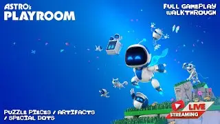 ASTRO's PLAYROOM - Full Gameplay + Puzzle Pieces + Artifacts + Special Bots