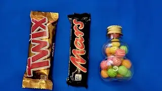 Unpacking treats: Twix and striped watermelons in ASMR #unpackingsweets