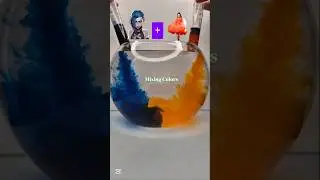 Mixing Colors🌈🧪 #interestingfacts #colorfacts #rainbowcolors