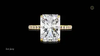 Pear Cut Split Shank Halo | Yellow Gold Engagement Ring | #IvevarLuxury #usa