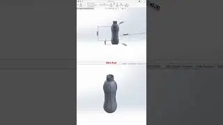 Water Bottle Design in SolidWorks