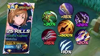NEW META‼️ MELISSA FULL ATTACK SPEED BUILD😱 (ATTACK SPEED HACK) | MELISSA BEST BUILD FOR 2024!