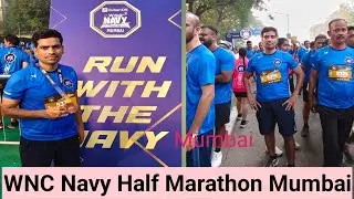 WNC Navy half Marathon 2025 l Indian oil wnc navy half marathon mumbai l WNC navy marathon Mumbai 