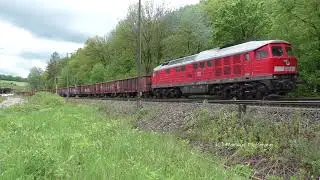 233 288-0 schwere Anfahrt mit Schrottzug in F&ouml;rtha + HTB V 100