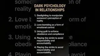 Dark Psychology in Relationships: 7 Hidden Manipulation Tactics That Control Your Mind #bushcraft
