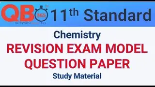 TN | 11th Standard Chemistry Revision Model Question Paper 2020 With Answer Key