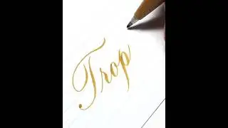 Amazing & Satisfying Calligraphy #Calligraphy #Creativecalligraphy