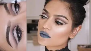 Cut crease and grey lips makeup tutorial | Sabrina Anijs