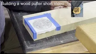 Wooden golf club  putter short