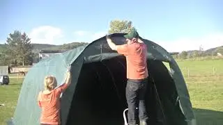 Zeltmontage Teil 4 Hauptplane