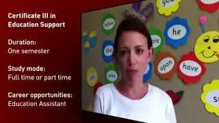 Certificate III in Education Support