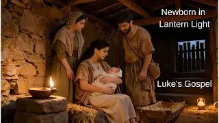 Newborn in Lantern Light -- Birth of Jesus, from the Gospel of Luke